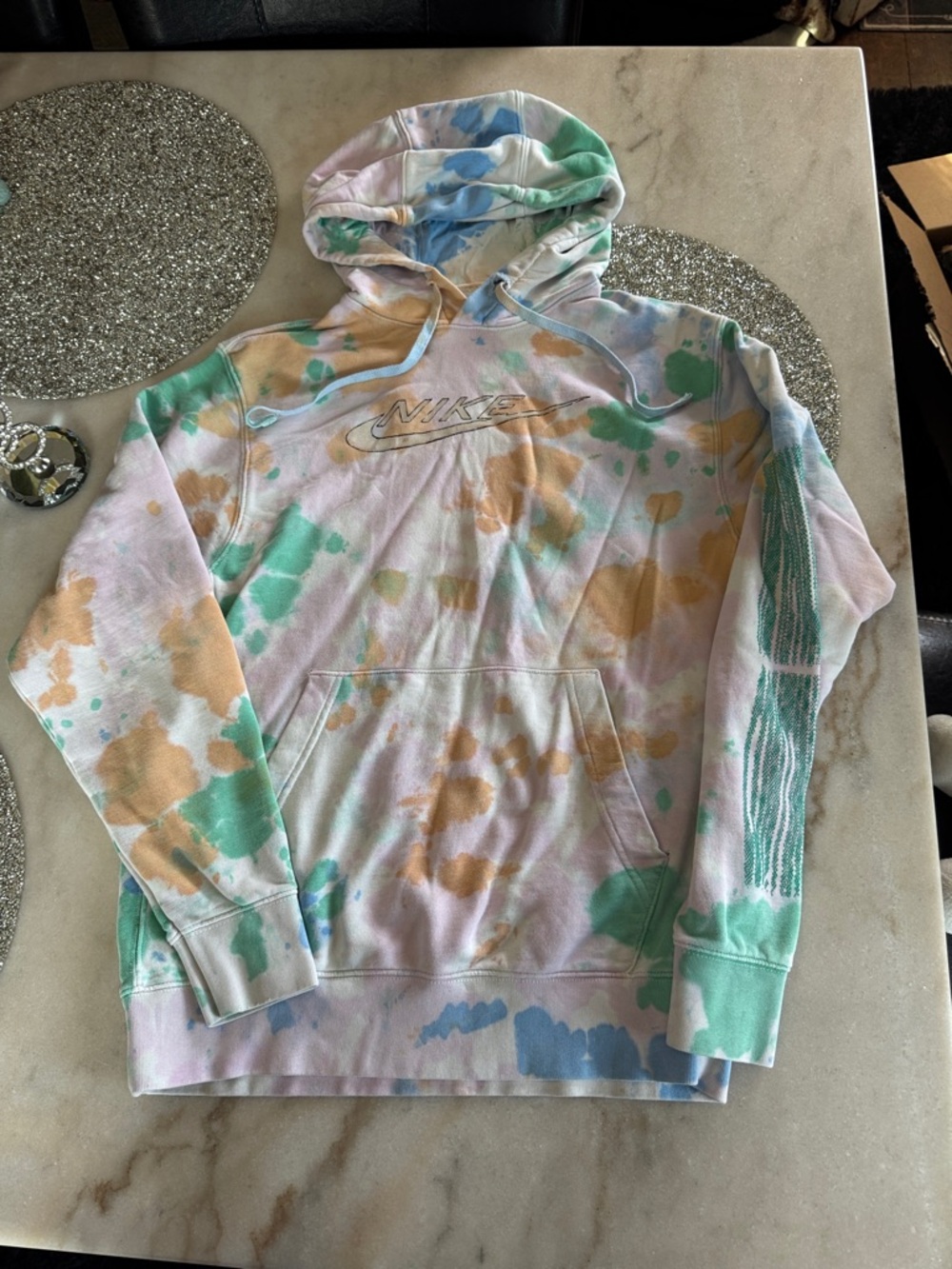 Nike Multicolor Pastel Tie-Dye Hoodie